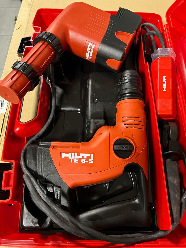 Młotowiertarka hilti te 6-s + odkurzacz te drs-m