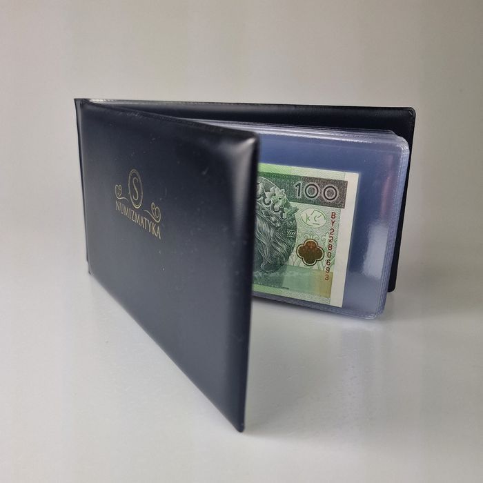 Klaser na banknoty - na 20 banknotów - kompaktowy rozmiar, polski