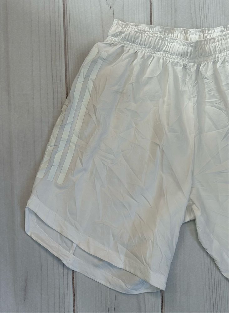 Krótkie spodenki sportowe Adidas Białe Bieganie Rozmiar S