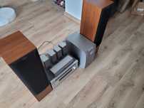 YAMAHA RX-350 Amplituner + zestaw głośników z DVD