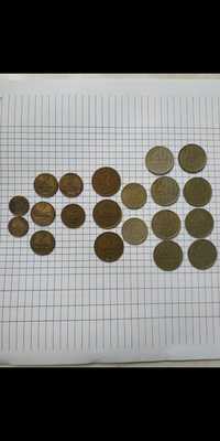 Монеты СССР 1,2,3,15,20 копеек одним лотом.