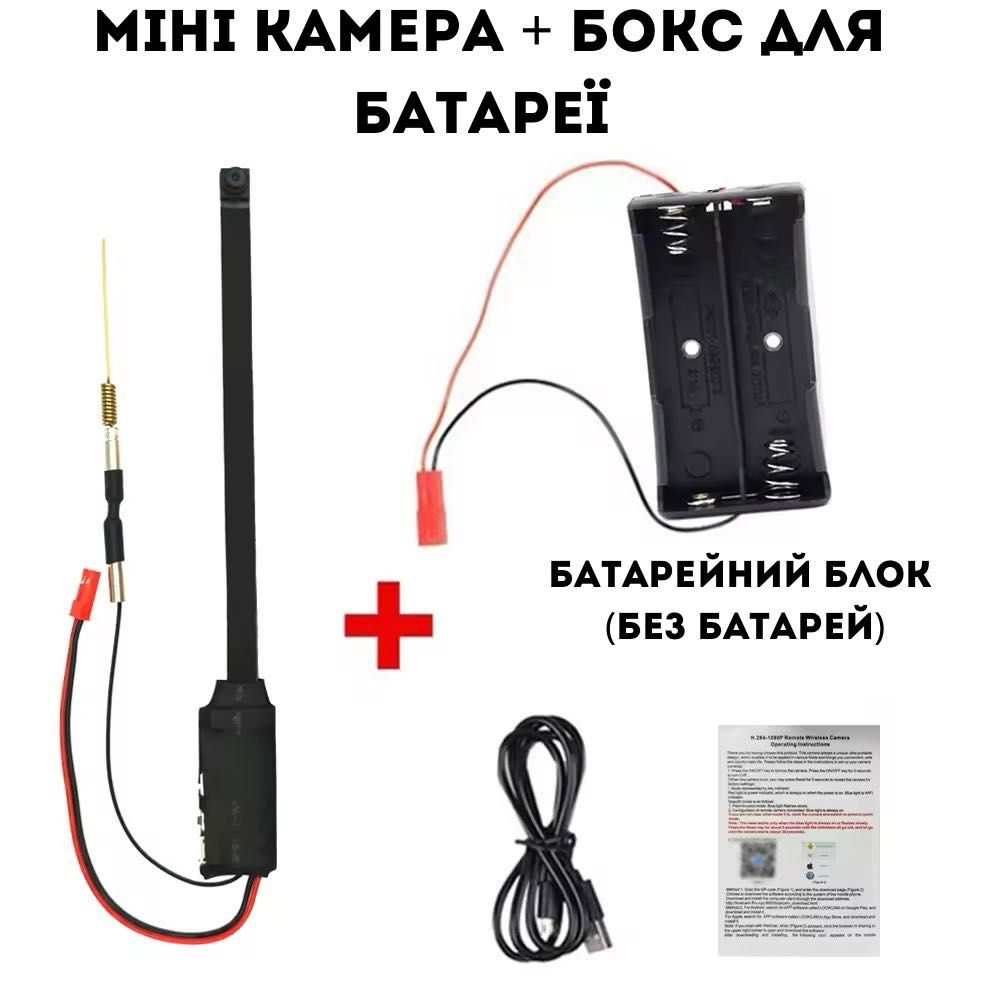 маленькая камера наблюдения | Wi-Fi, микрофон, запись по движению