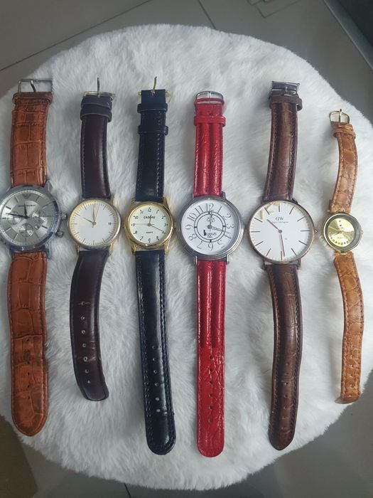 Zestaw zegarków 25 sztuk vintage modne markowe do naprawy