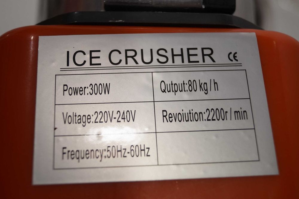 G214 Maszyna do kruszenia lodu elektryczna kruszarka 300w 2200r/min.