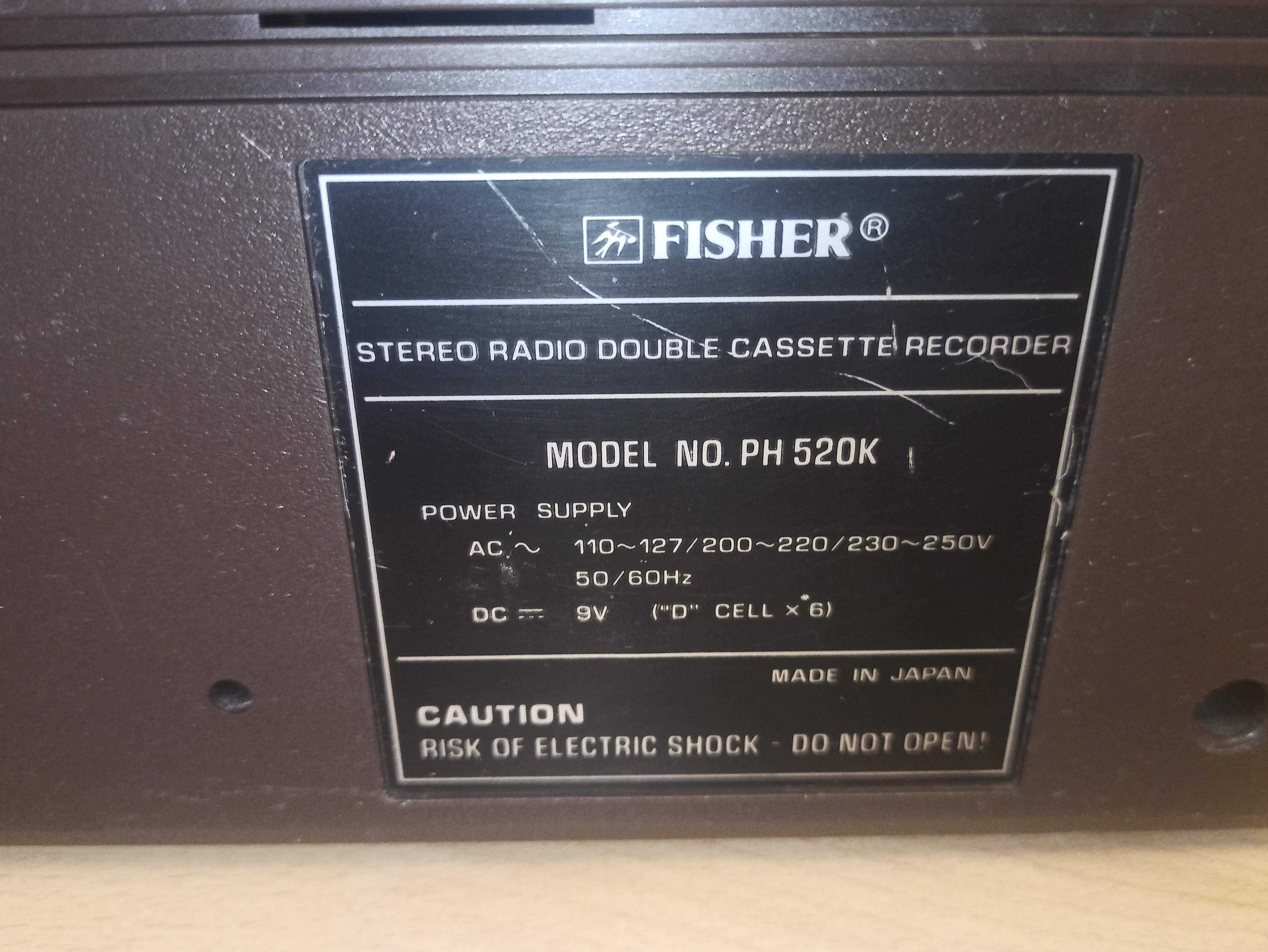 Вінтажна магнітола FISHER PH-520K 1984 р.в. абсолютно робоча