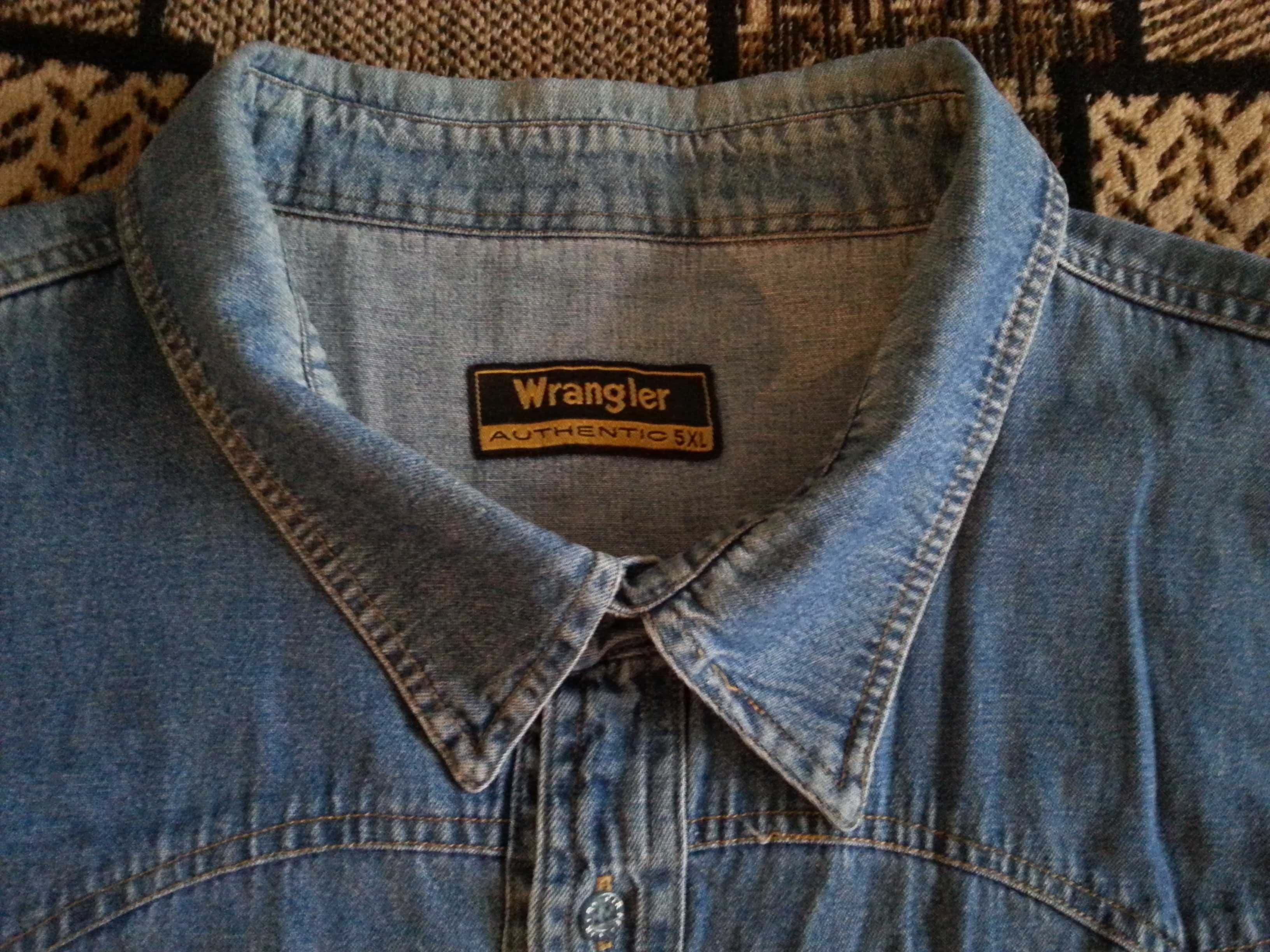 Рубашка джинсовая , Wrangler .