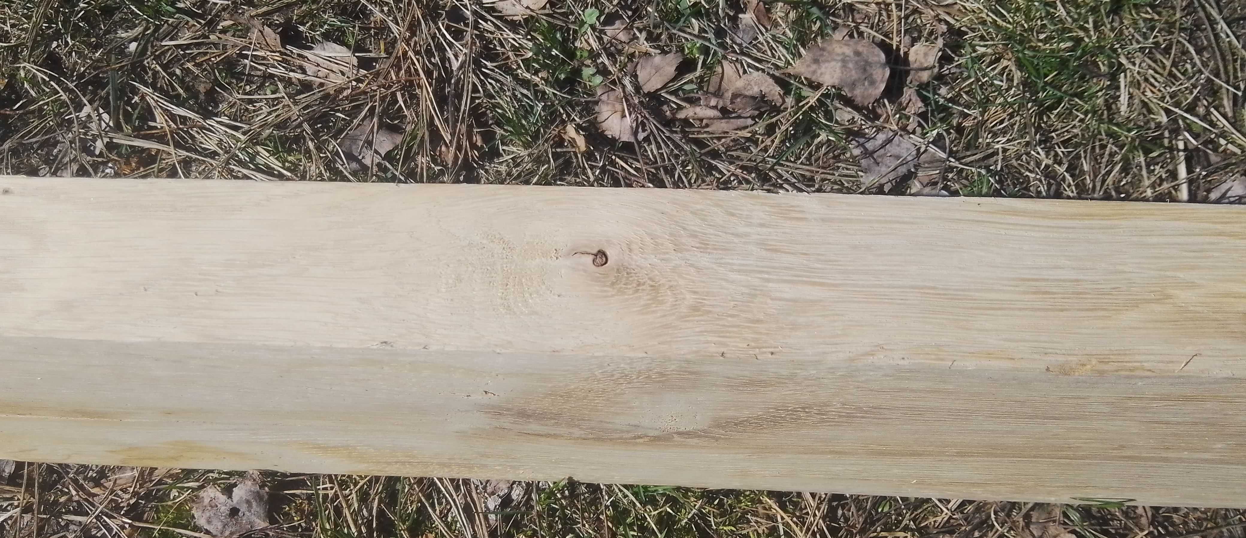 Blat dębowy o grubości 4,5 cm, heblowany, wysyłka