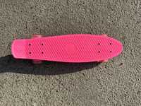 Пенни Борд Penny Board Розовый цвет светящиеся колеса