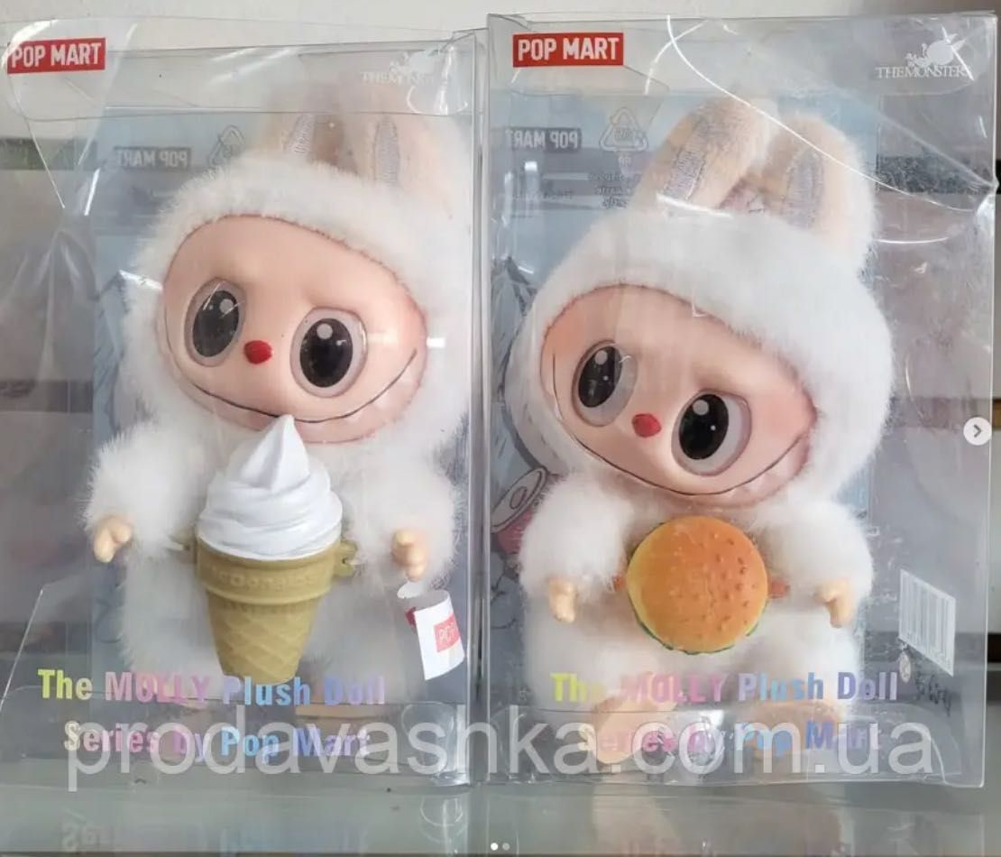 Брелок Лабубу Кока-Кола Монстри 17см Pop Mart Labubu плюшева іграшка