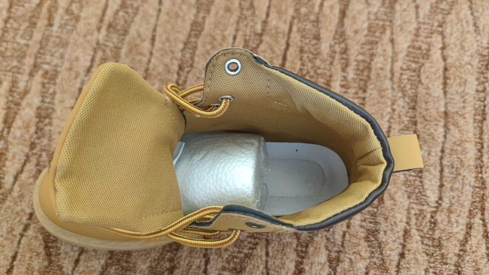 Buty zimowe męskie, brązowe/miodowe r. 39 NOWE