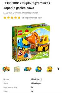 Lego Duplo: ciężarówka z koparką