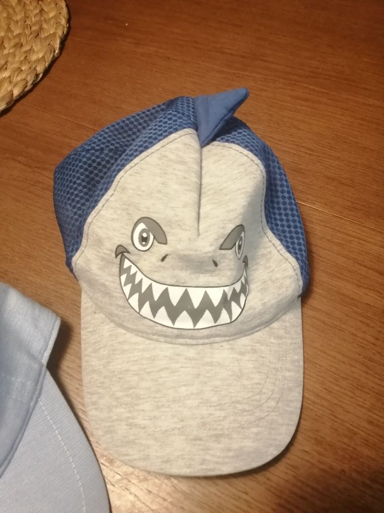 Czapka z daszkiem wakacje rekin na 5 lat