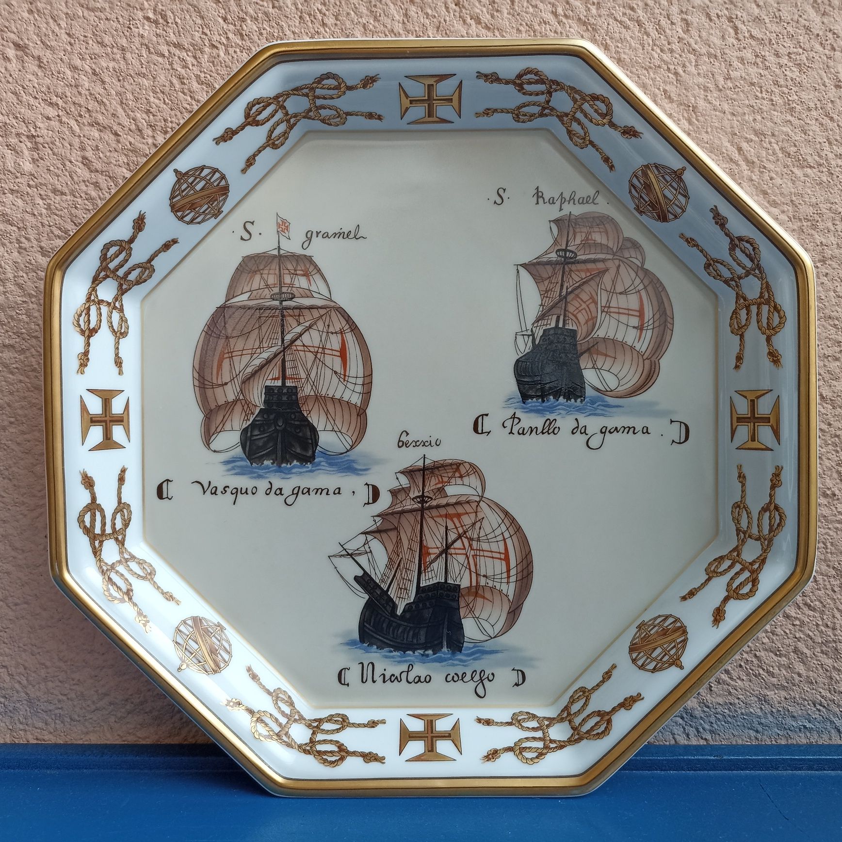 Covilhete oitavado Vista Alegre Armada Vasco da Gama Exposição 1998
