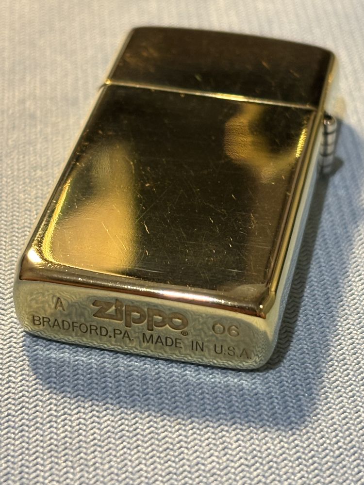 Zippo Solid Brass Slim (США, оригінал)