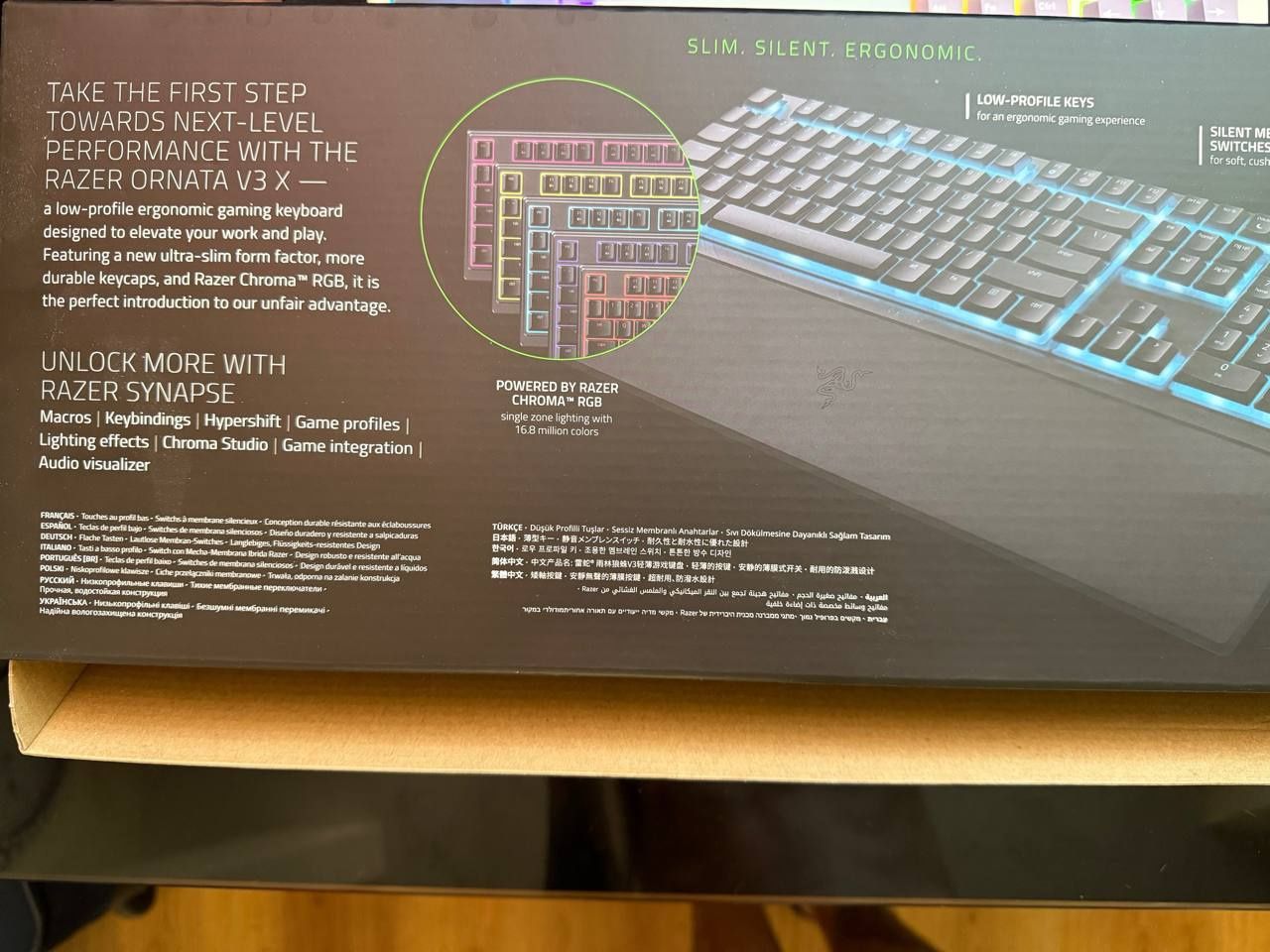 Klawiatura  gamingowa Razer Ornata V.3