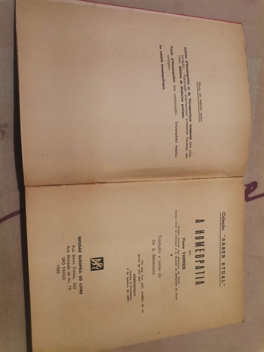 Livro de doutrina homeopatica