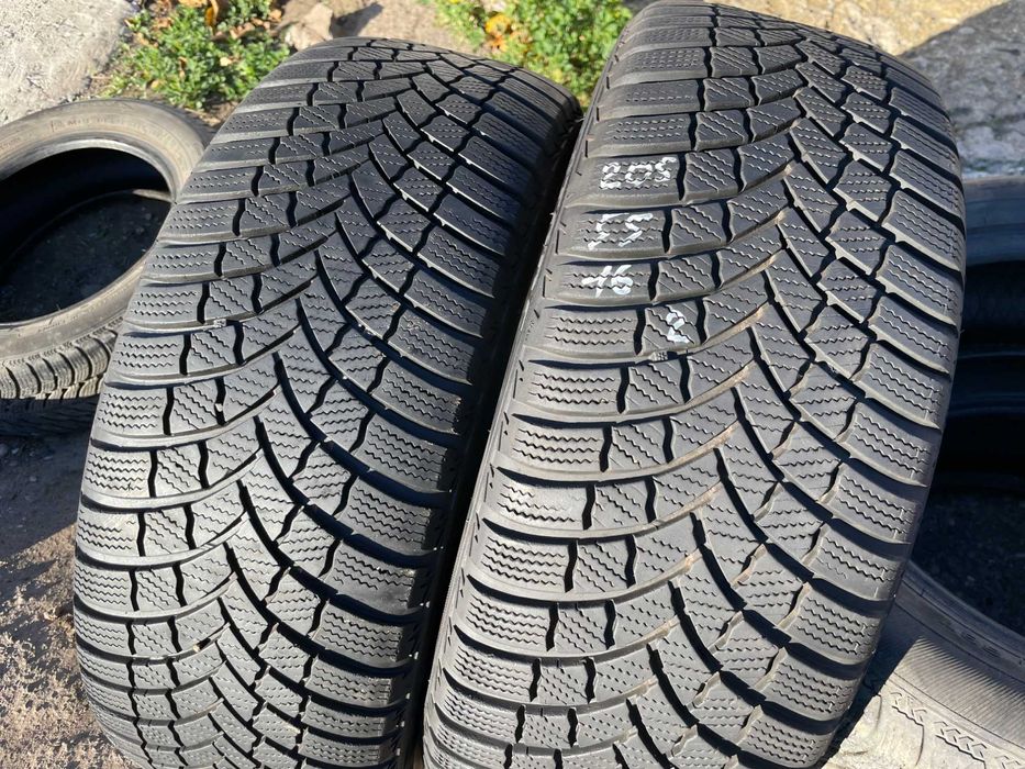 ЗИМА 205/55R16 BRIDGESTONE - 2шт.  - 2022 - Есть и другие шины