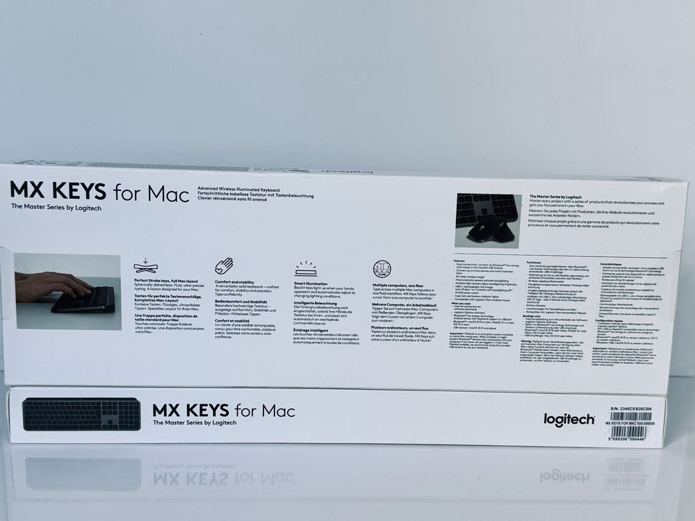 Бездротова клавіатура з підсвіткою Logitech MX Keys для Apple MAC iPad