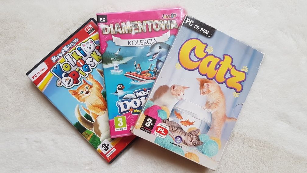 Gry komputerowe dla dzieci Ubisoft opieka nad zwierzętami Catz Vintage