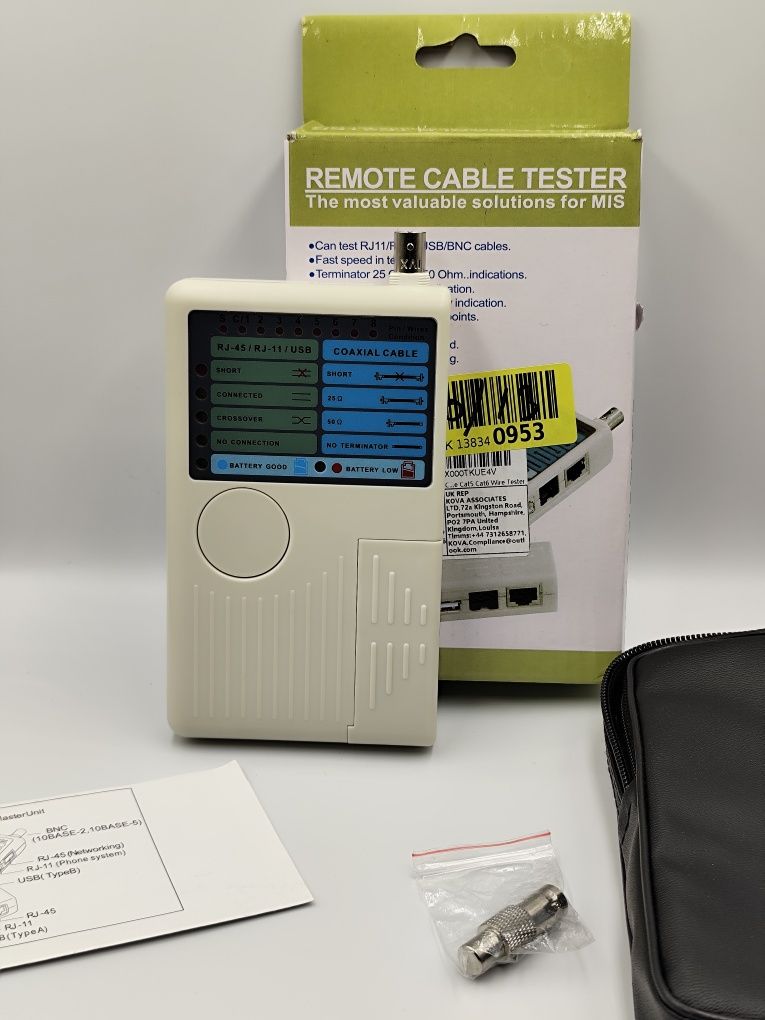 NOWY Tester kabli sieciowych 4w1 SP-LT02