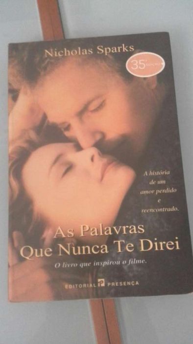 Livro as palavras que nunca te direi de Nicholas Sparks