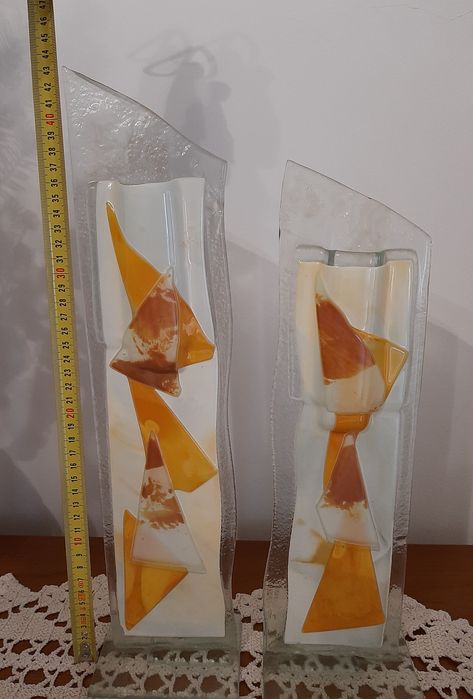 Peças de vidro artesanal