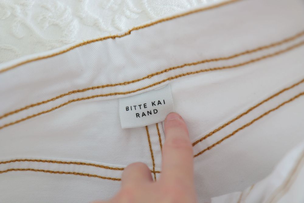 Spodnie skandynawskiej marki BITTE KAI RAND XS/S massimo dutti białe