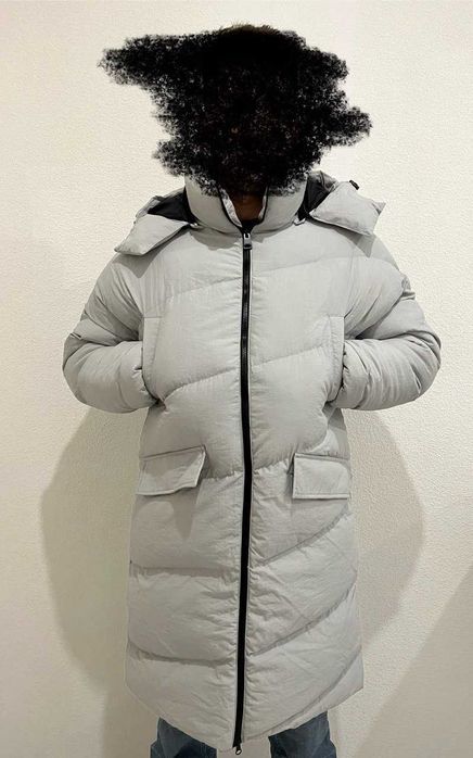 Куртка/пуховик чоловічий сірий новий