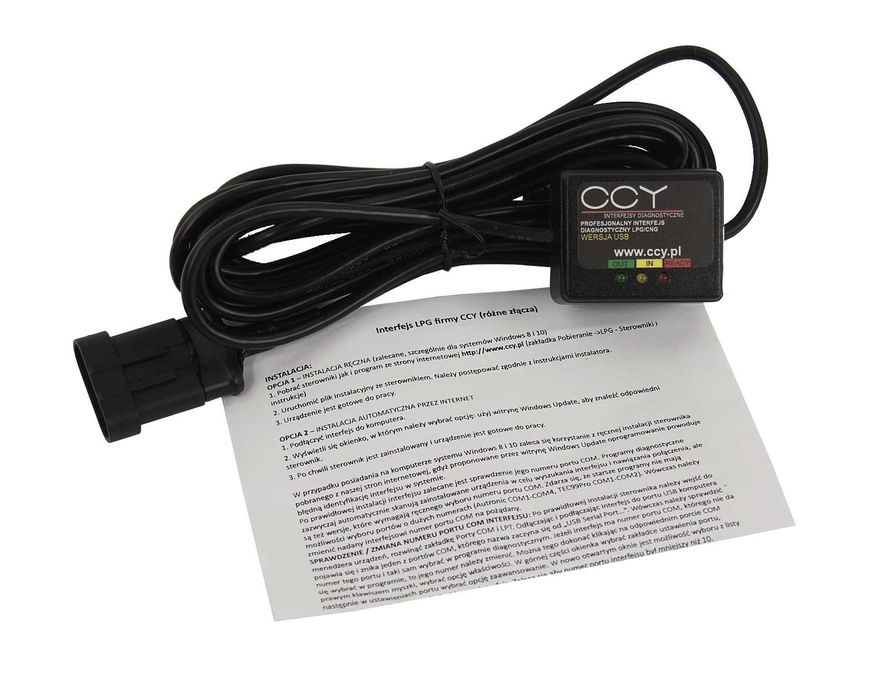 Interfejs diagnostyczny USB na układzie FTDI sterownik do LPG STAG