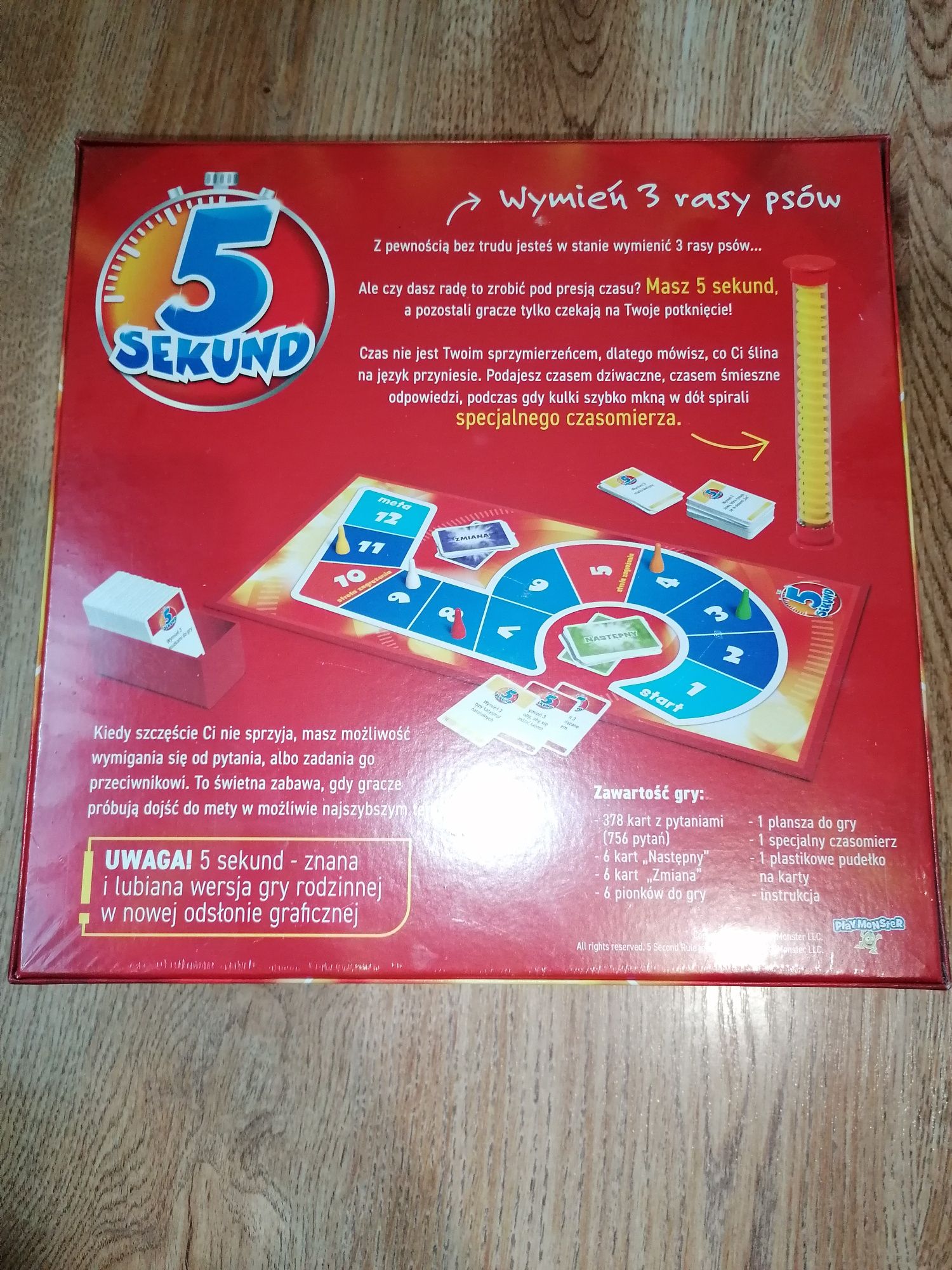 Pięć sekund gra dla dzieci