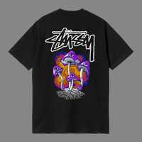 Футболка stussy stusy стусси стуси стусі стуссі грибы черная