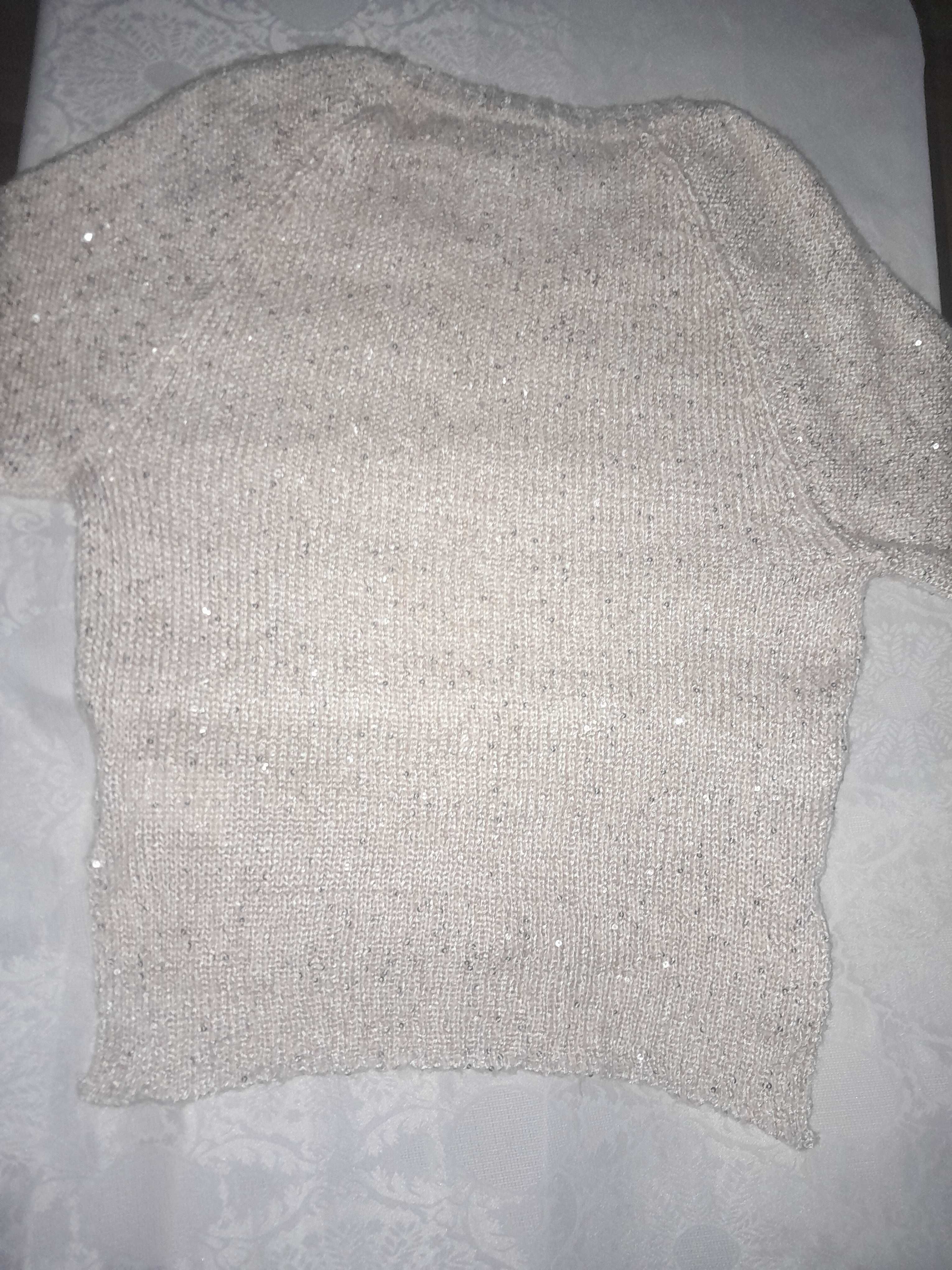 Sweterek z cekinami H&M r.XS/34