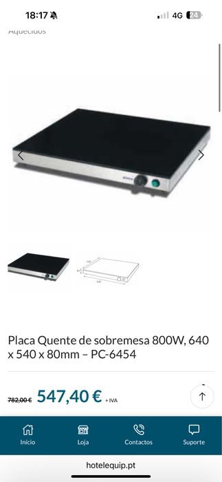 Placa eletrica 800W
