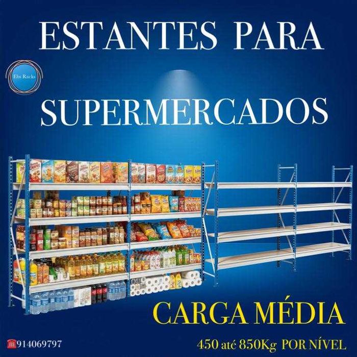 Estantes Picking são ideais para Supermercados