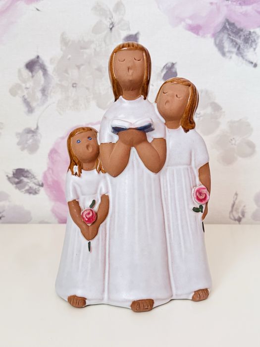 Ceramiczna figurka dziewczyna chórek,JIE Gantofta sweden desing