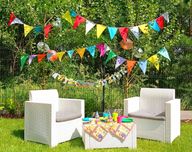 Girlanda z proporczyków - do kościoła, na urodziny, garden party-25 m