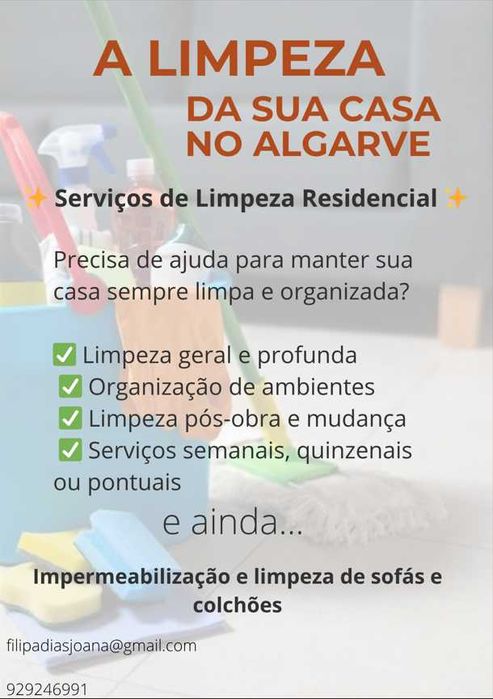 Limpeza de casas/Impermeabilização de sofás e colchões