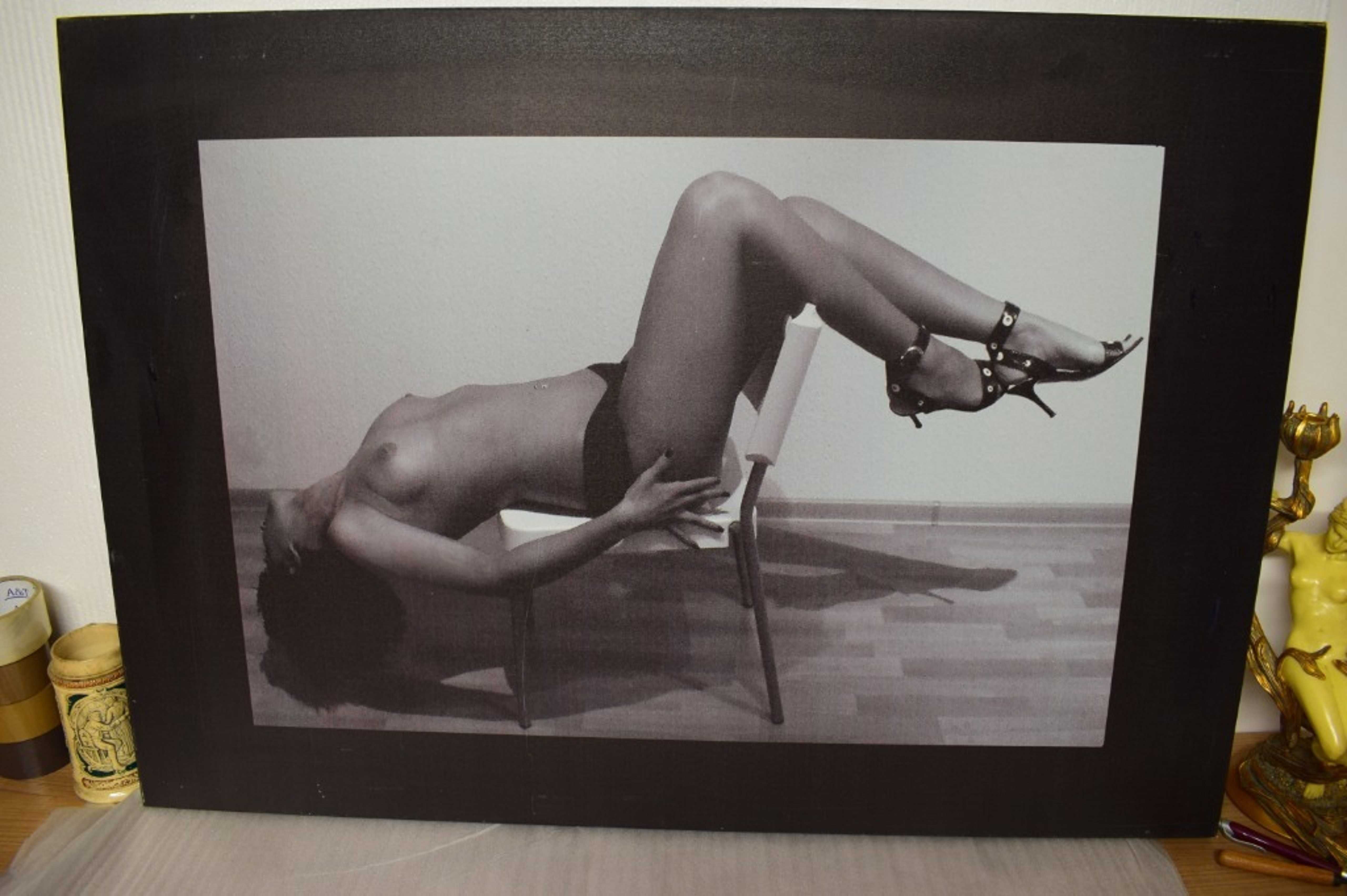 ,,Akrobacje'' , akt kobiecy , duża reprodukcja zdjęciowa z lat 90 tych