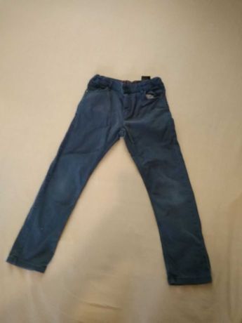Продам темно-синие брюки рост 128-134