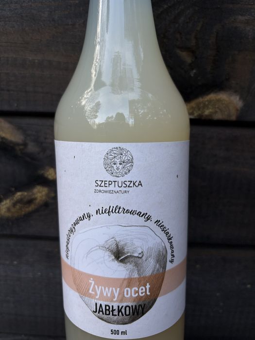 Naturalny ocet jablkowy, zdrowy, żywy ocet ! Najlepszy !
