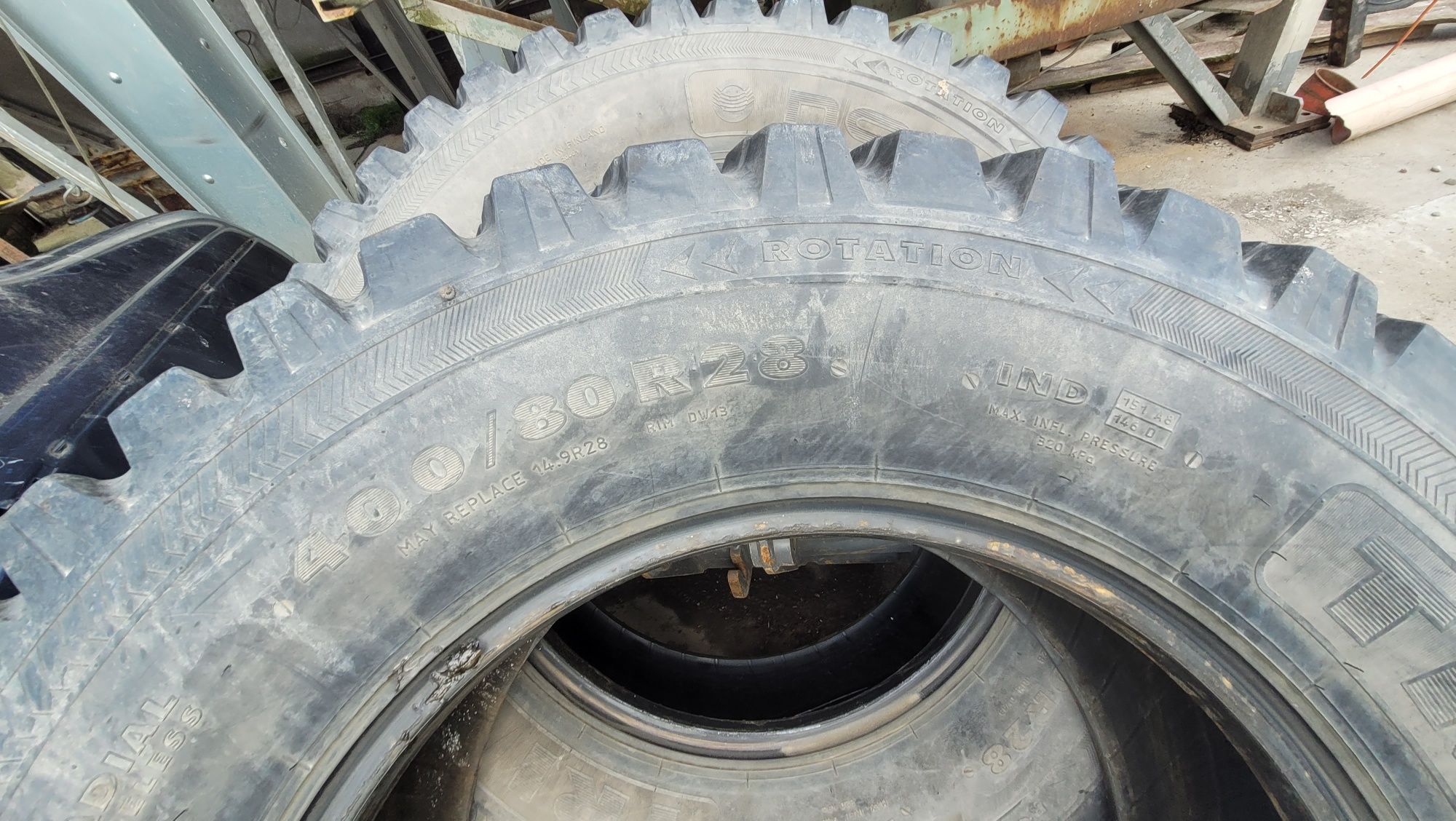 Opony rolnicze drogowe 480/80r38/r28 wzmacniane Nokian