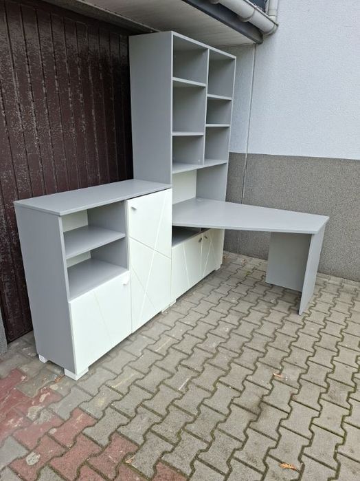 Komoda biała szara Meblik