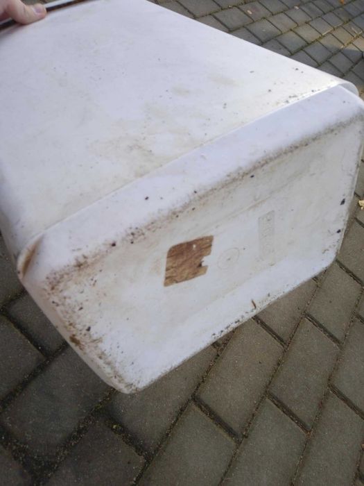 Kosz na śmieci wiadro plastikowe wiaderko pojemnik białe 25l 42cm