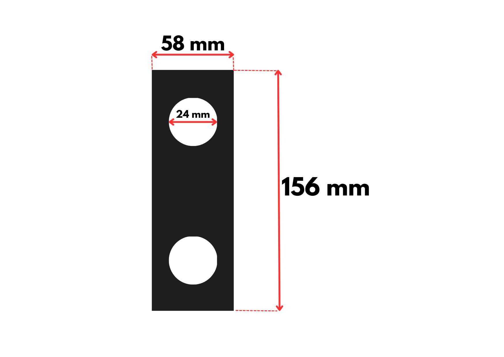 Bijaki 156x58 mm Noże Bijaki do śrutownika OTWÓR 2,4mm stal HS Wysyłka