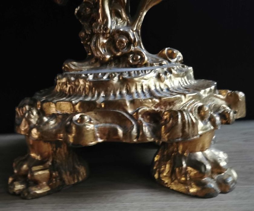 Toaletka złocona z lustrem