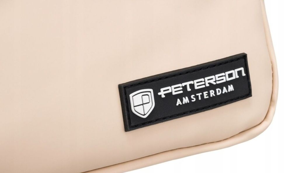 Saszetka nerka damska crossbody sportowa biodrówka pojemna nowa beżowa