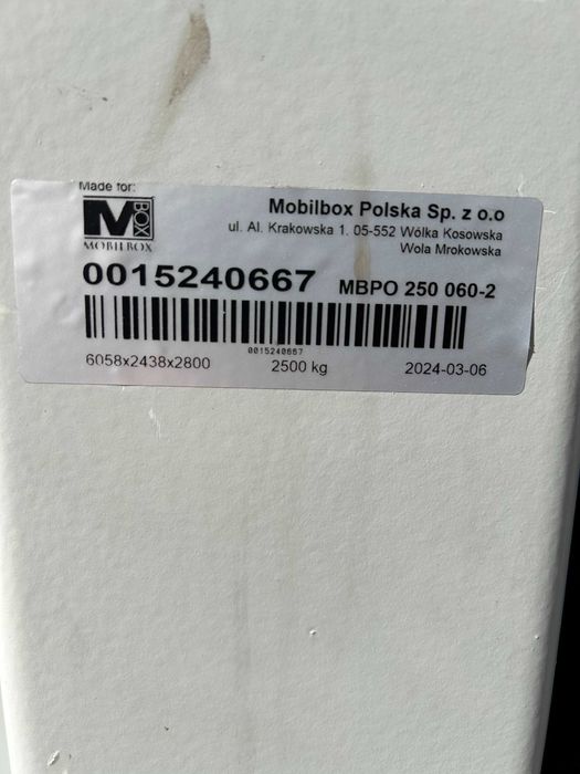 kontener biurowy, kontener, kontener 6x3, kontener budowlany