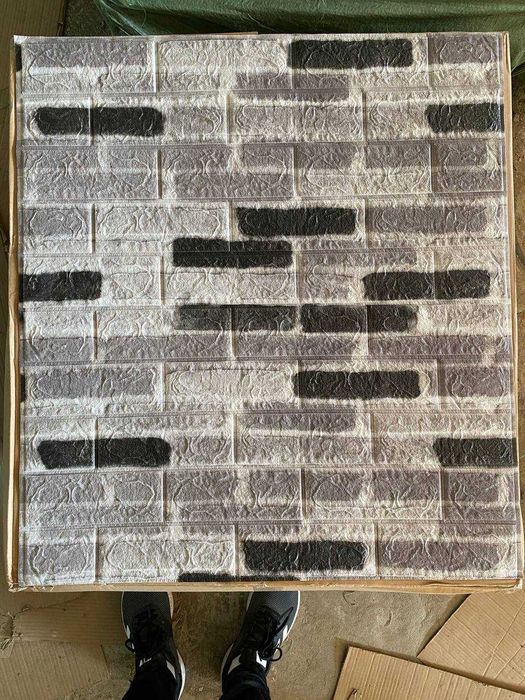 НАЙМЕНШІ ЦІНИ! Самоклеючі 3Д Панелі Коричнева Цегла 5 мм, 3D панели