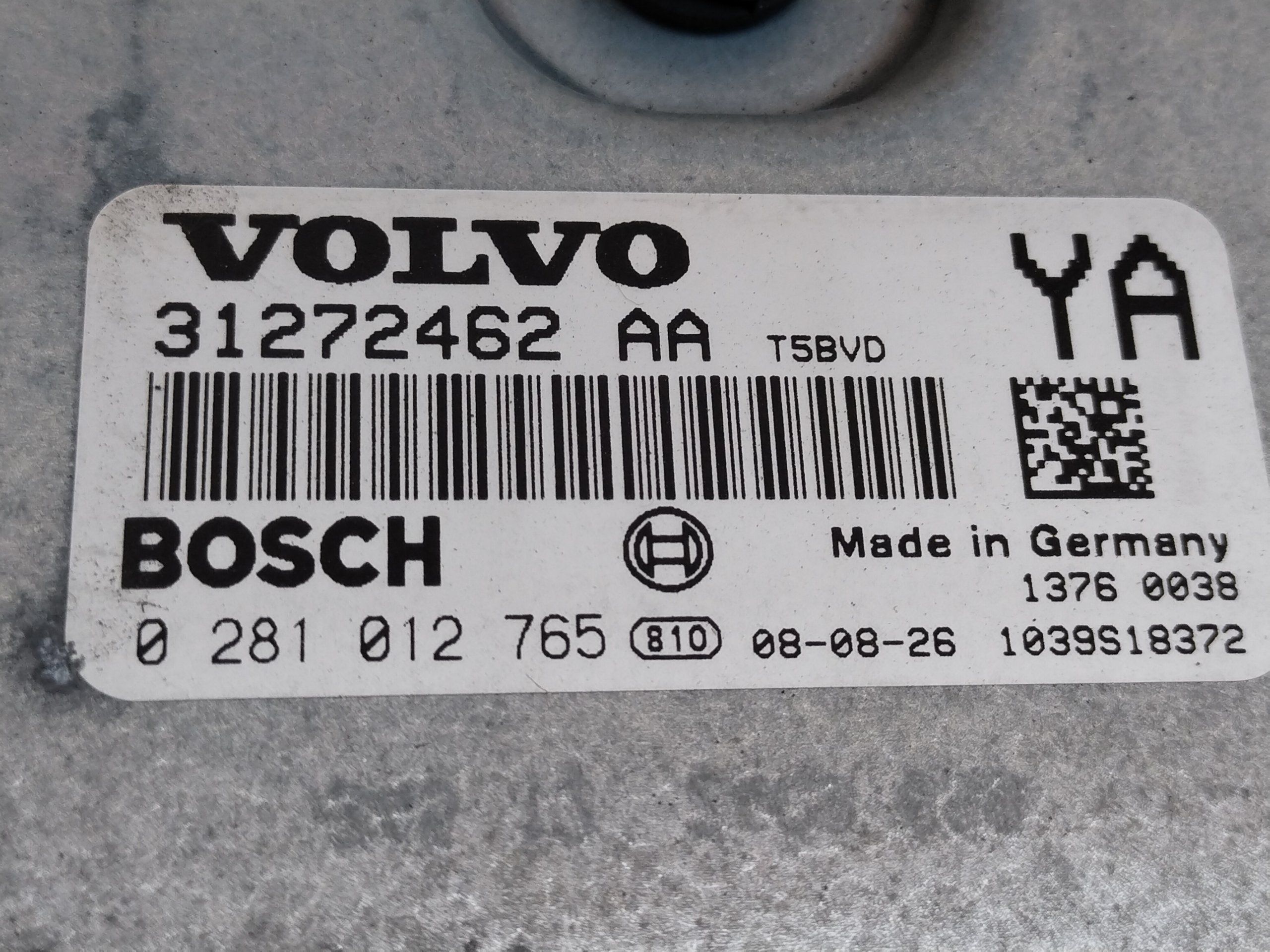 Volvo XC70 II 2007-2016 S80 XC60 блок управління двигуном 31272462AA