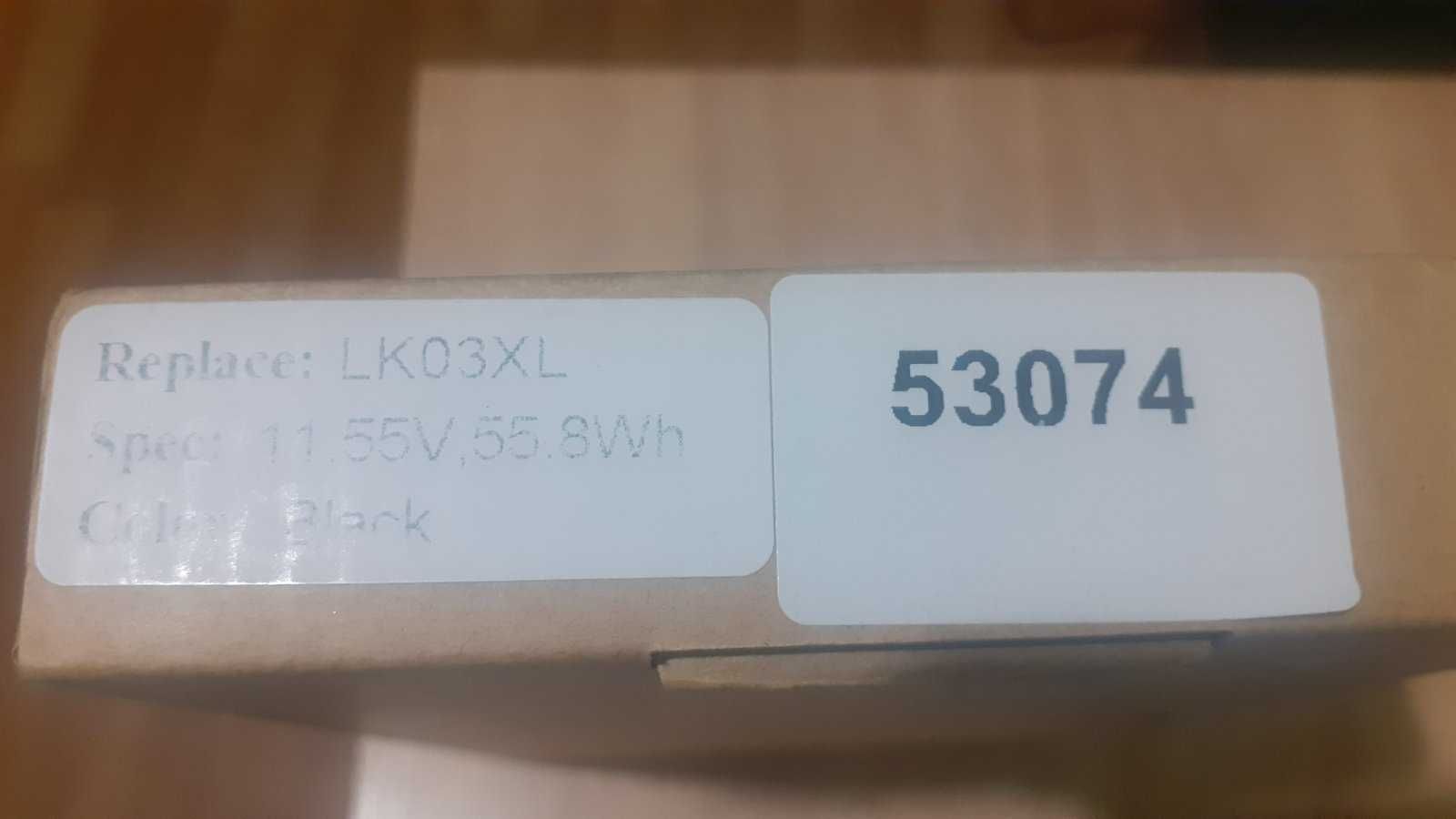 Акумулятор HP LK03XL для ноутбука HP 11.55V-55.8Wh 4835mAh новий